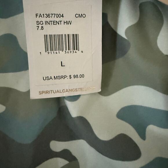 Spiritual Gangster Intent High Waist Intent Leggings in Camo Print large NWTs - Picture 8 of 11